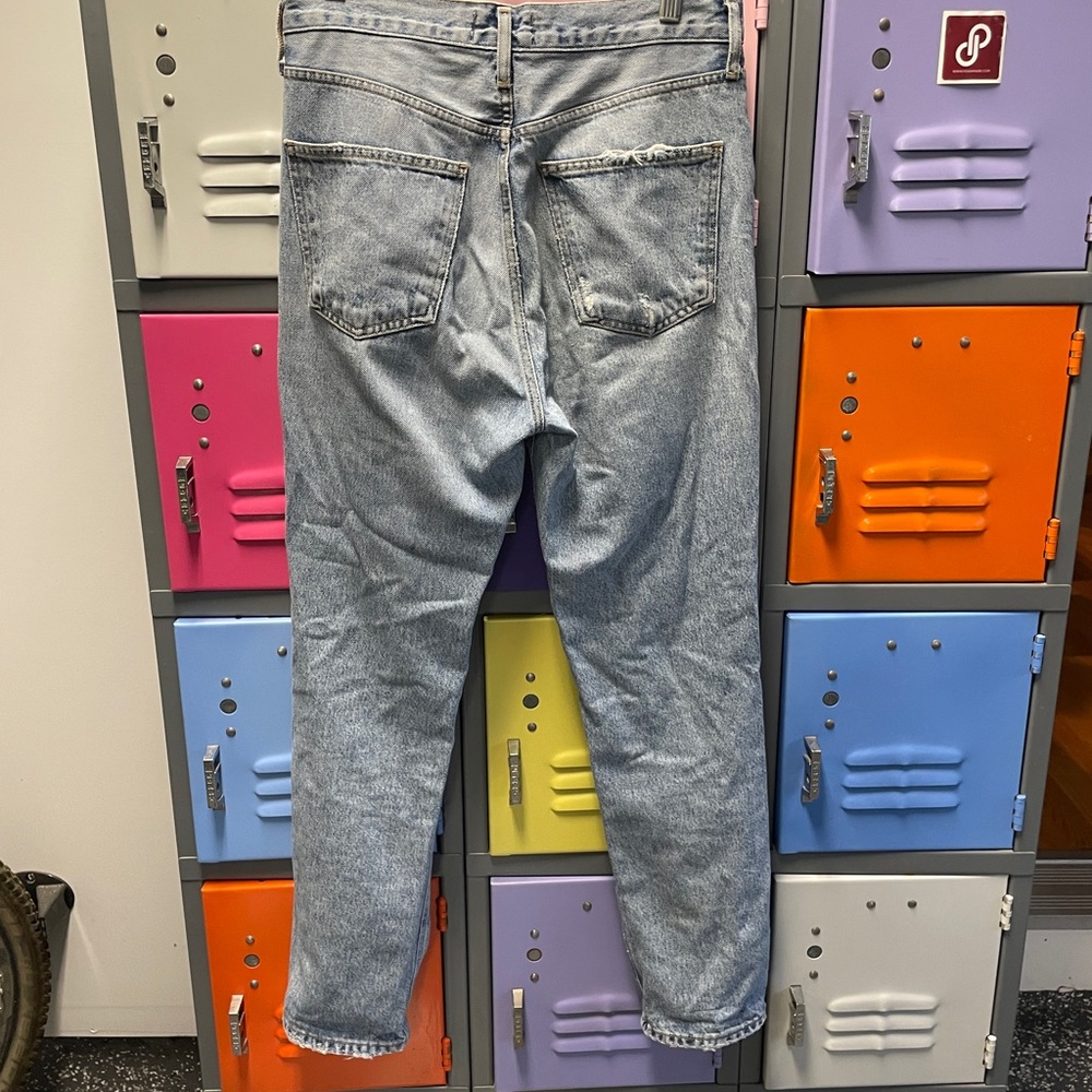 Agolde Distressed Blue Jeans, Size 27 - Picture 2 of 4